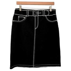 Metro 6 by Nina Leonard cartoon print skirt